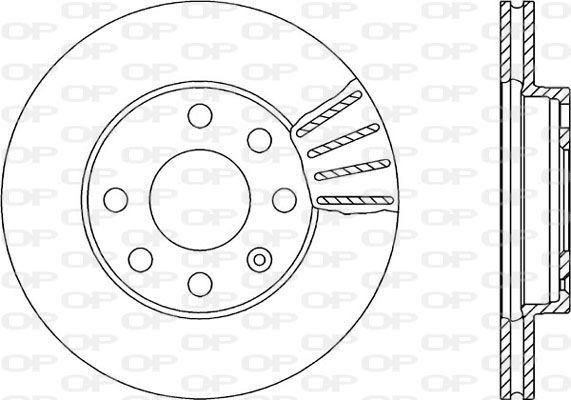 OPEN PARTS Тормозной диск BDA1404.20